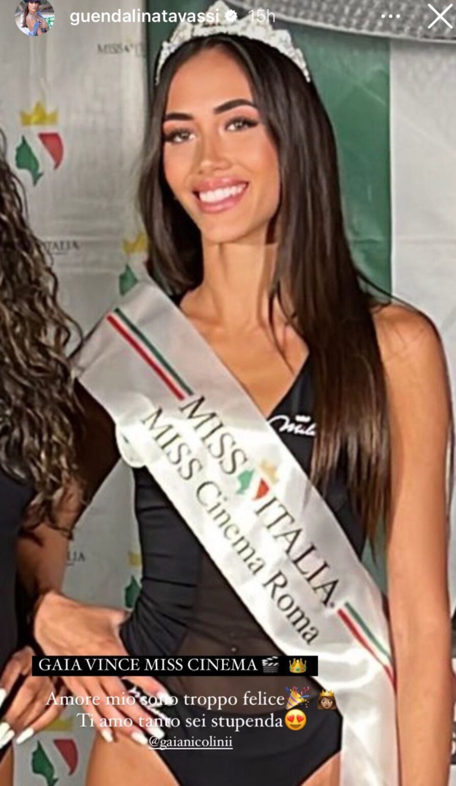 Guendalina Tavassi Figlia Gaia Nicolini Alle Finali Di Miss Italia