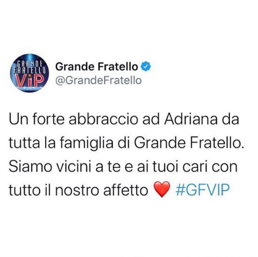 Adriana Volpe In Lutto Arriva Il Messaggio Di Cordoglio Del Gf Vip