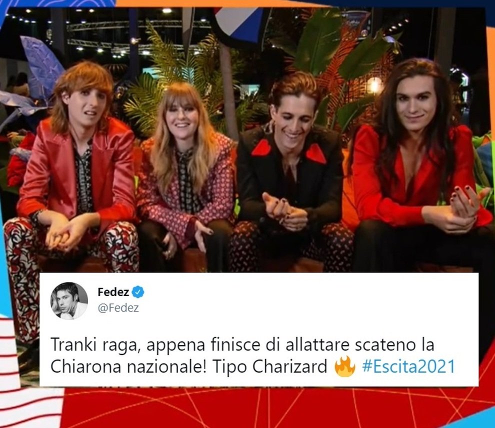 Chiara Ferragni maneskin eurovision