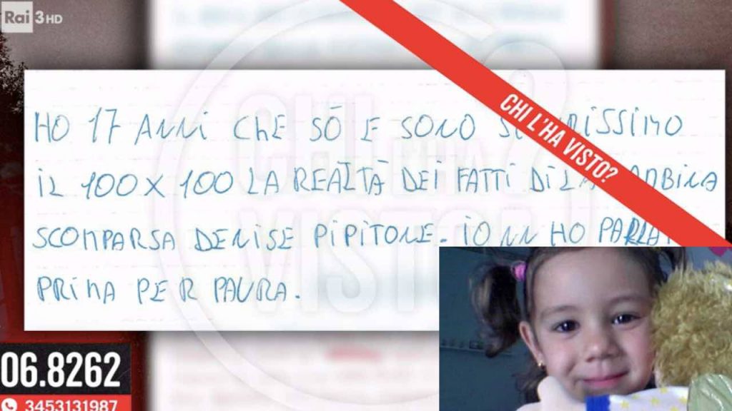 Denise Pipitone chi è autore lettera anonima