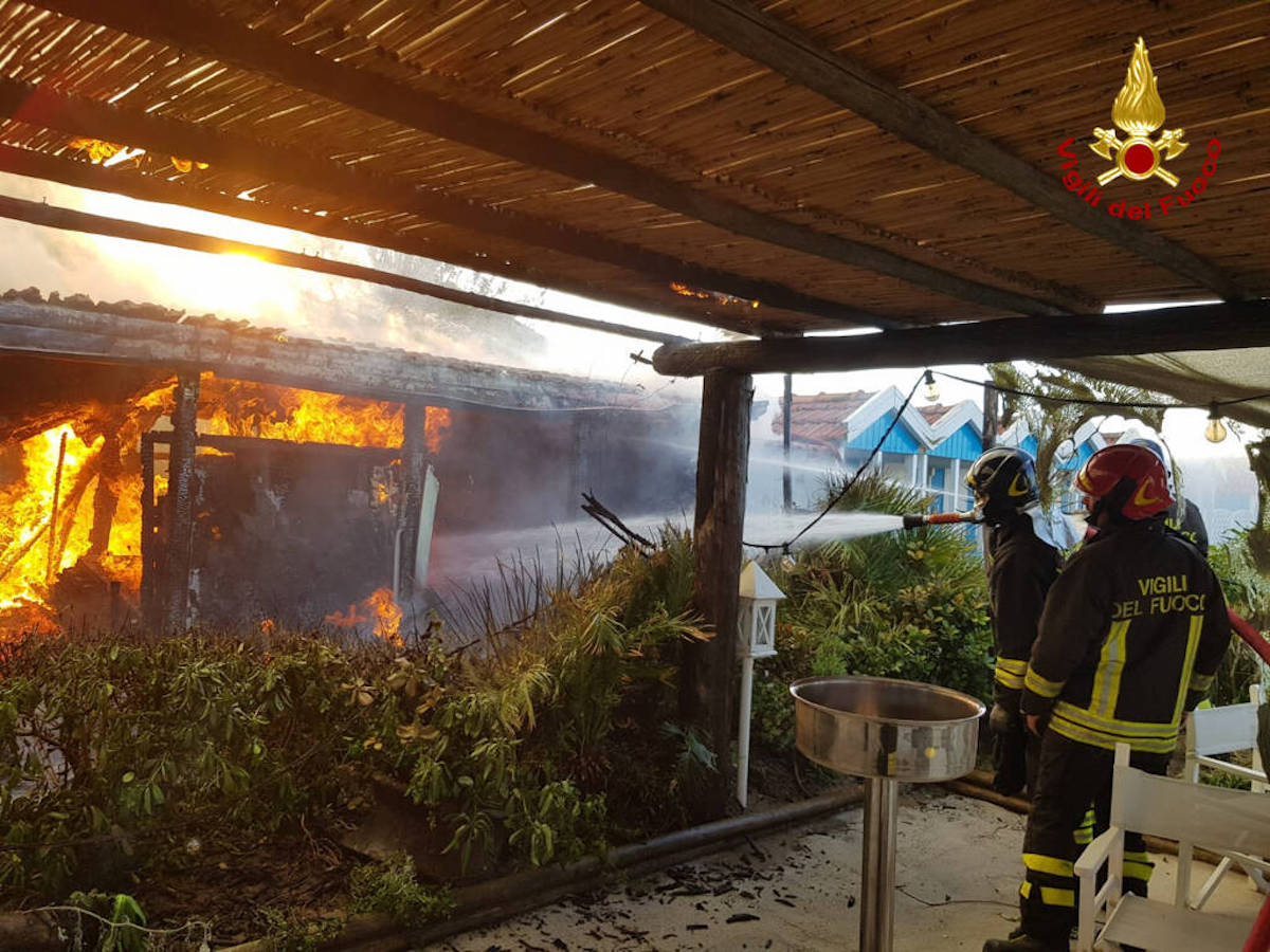 Incendio gilda Forte dei Marmi