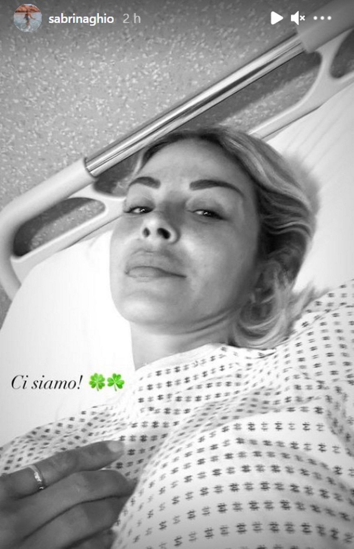 sabrina ghio operazione ospedale