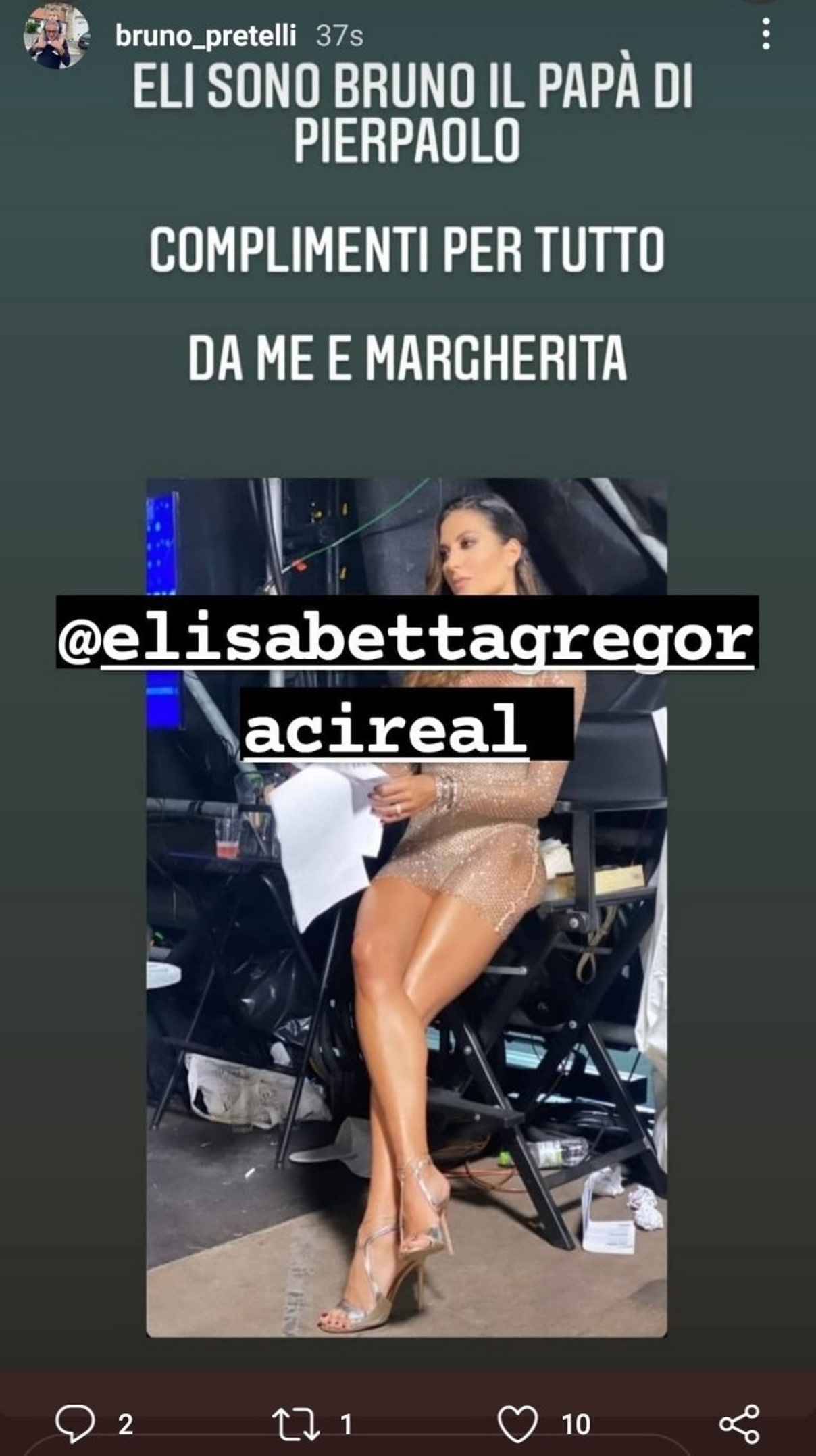 elisabetta gregoraci post pierpaolo pretelli papà