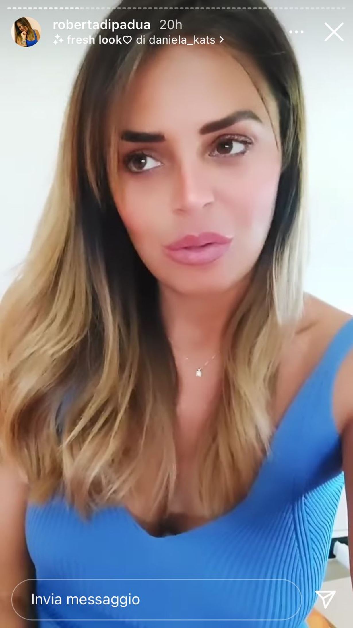 roberta di padua ued drastica periodo difficile lascio instagram