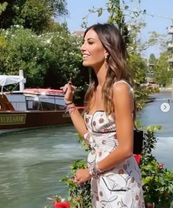 Elisabetta Gregoraci Brilla A Venezia: In Celeste Sembra Una Principessa