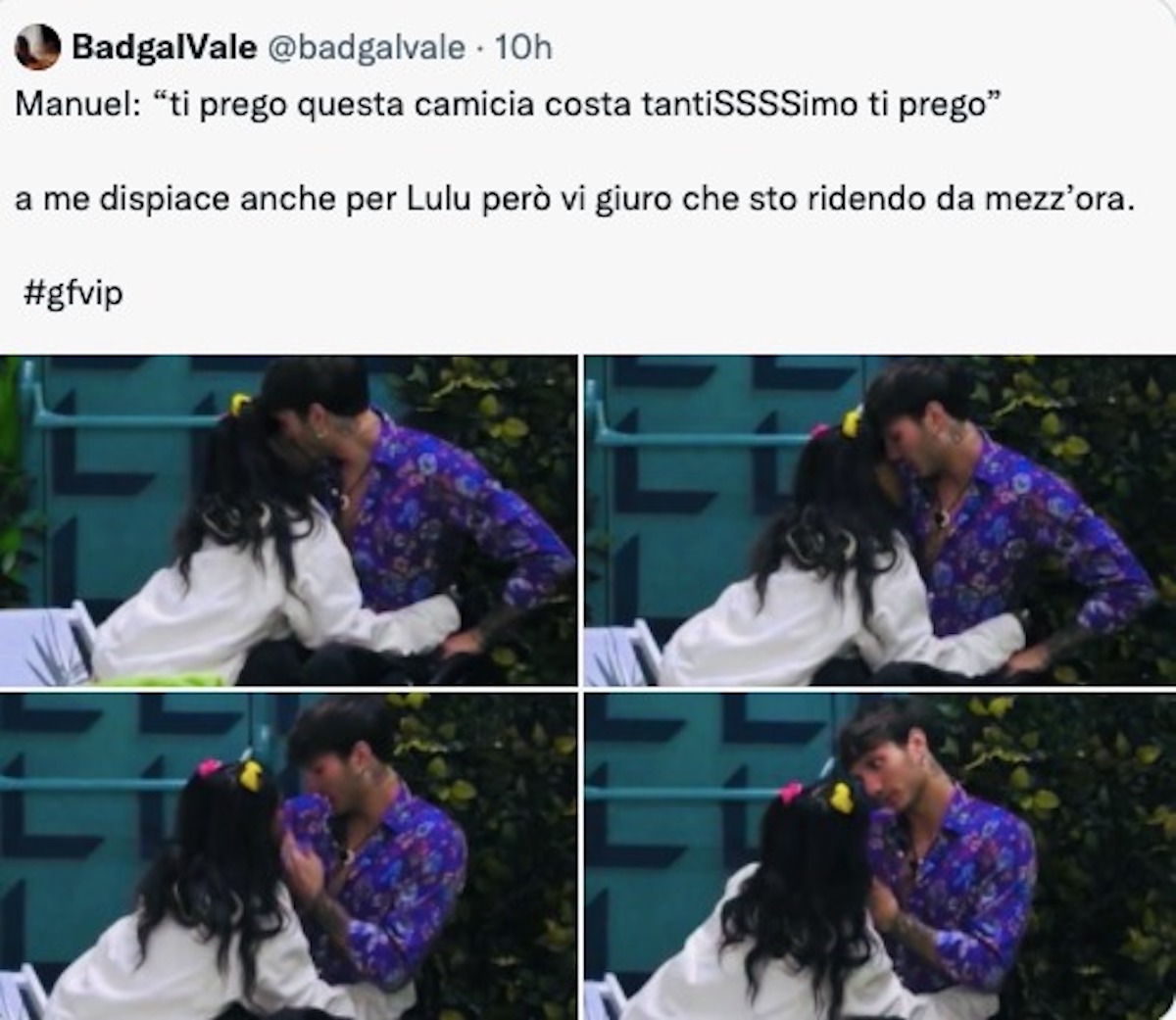 gf vip 6 critiche manuel bortuzzo lulù