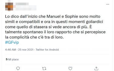 Manuel Bortuzzo Sempre Più Vicino A Sophie Codegoni Al GF Vip 6