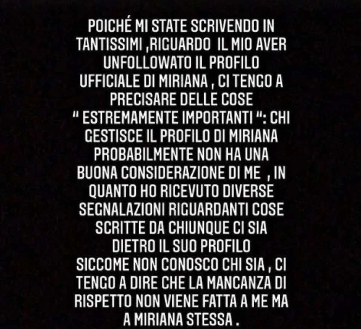 Biagio D'Anelli Miriana Trevisan profilo social 