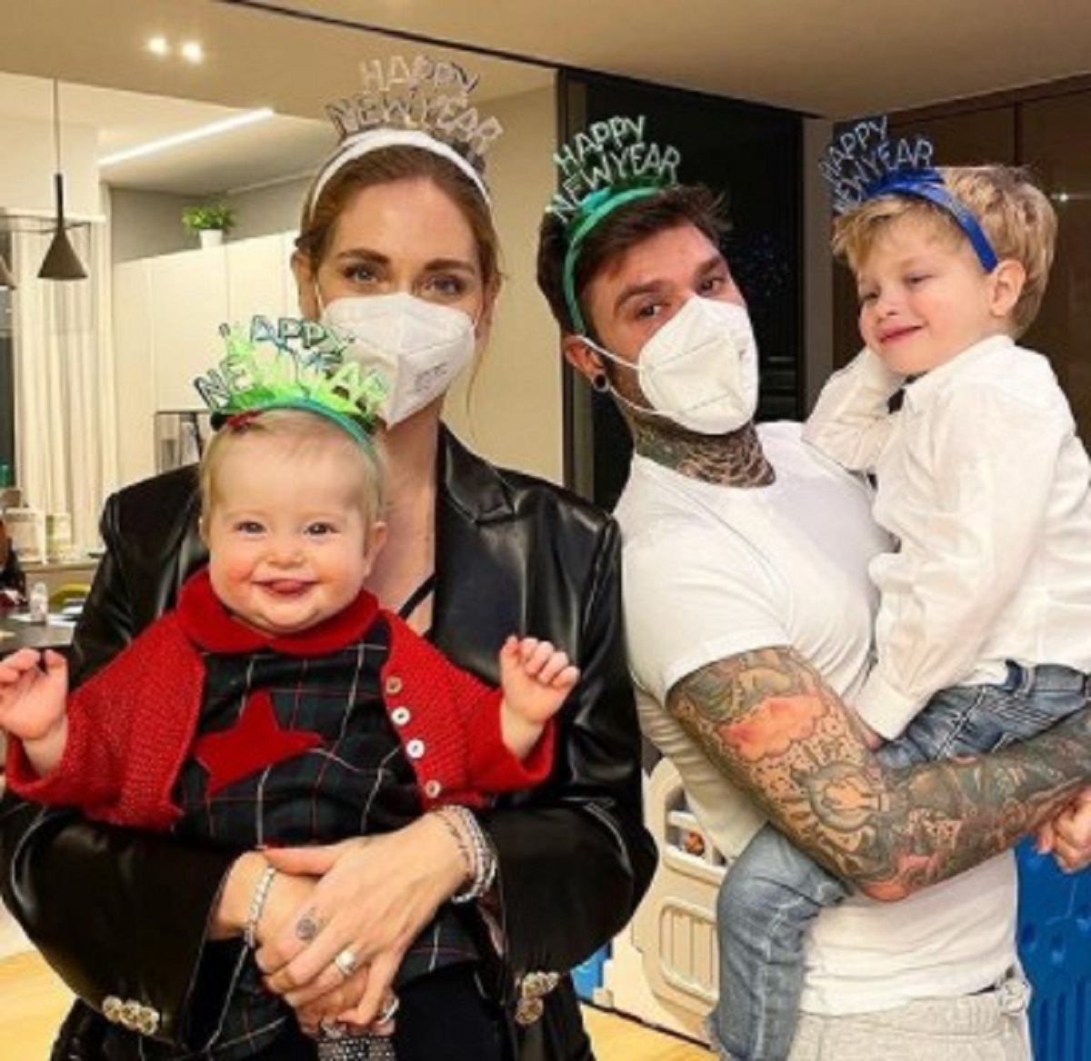 Chiara Ferragni Fedez Capodanno Covid 