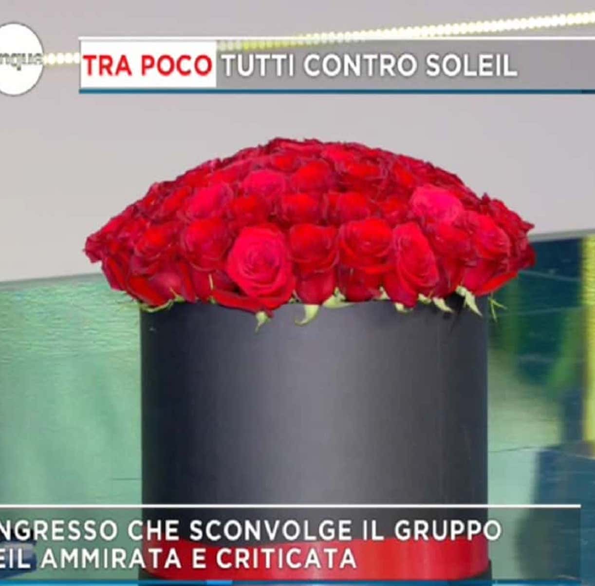 Federica Panicucci rose san valentino mattino 5