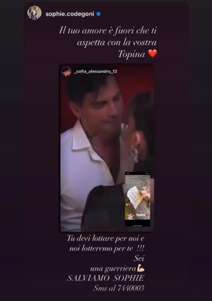 GF Vip, Alessandro Basciano E Il Gesto Per Sophie Codegoni Appena Fuori