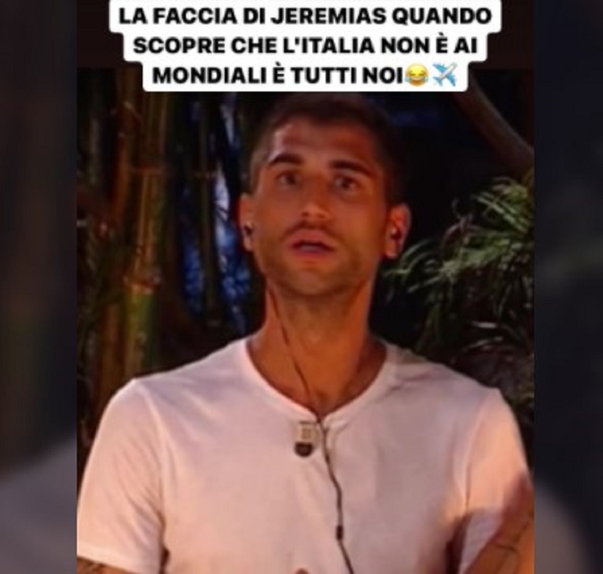 Jeremias Rodriguez Isola dei Famosi 2022 faccia diretta notizia Mondiali