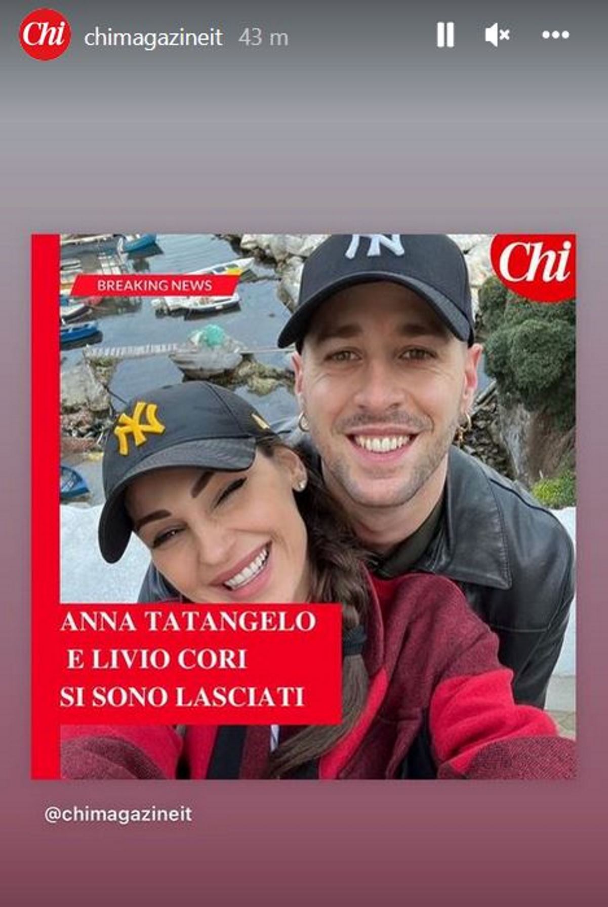 anna tatangelo livio cori lasciati