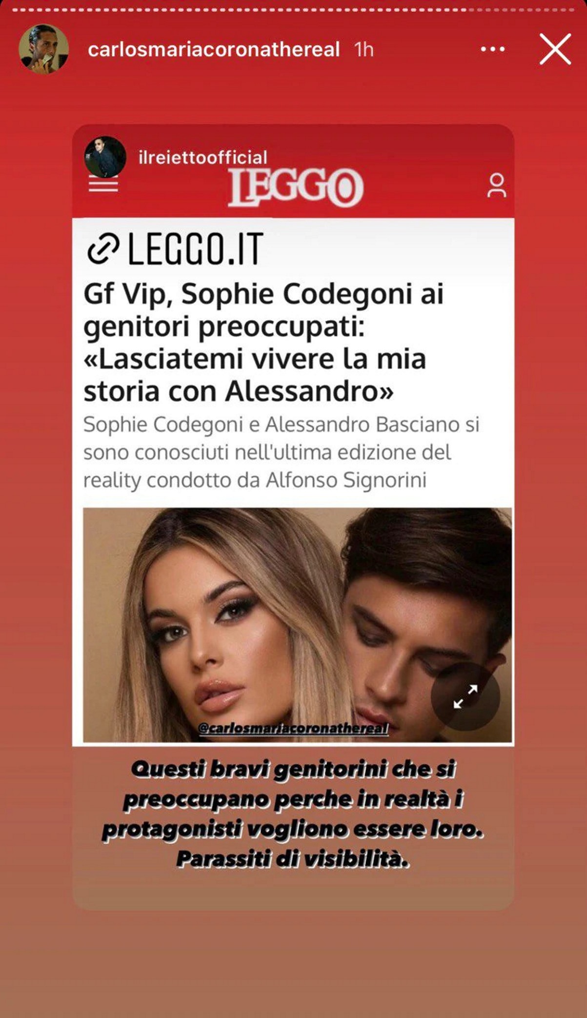 fabrizio corona affondo famiglia sophie codegoni