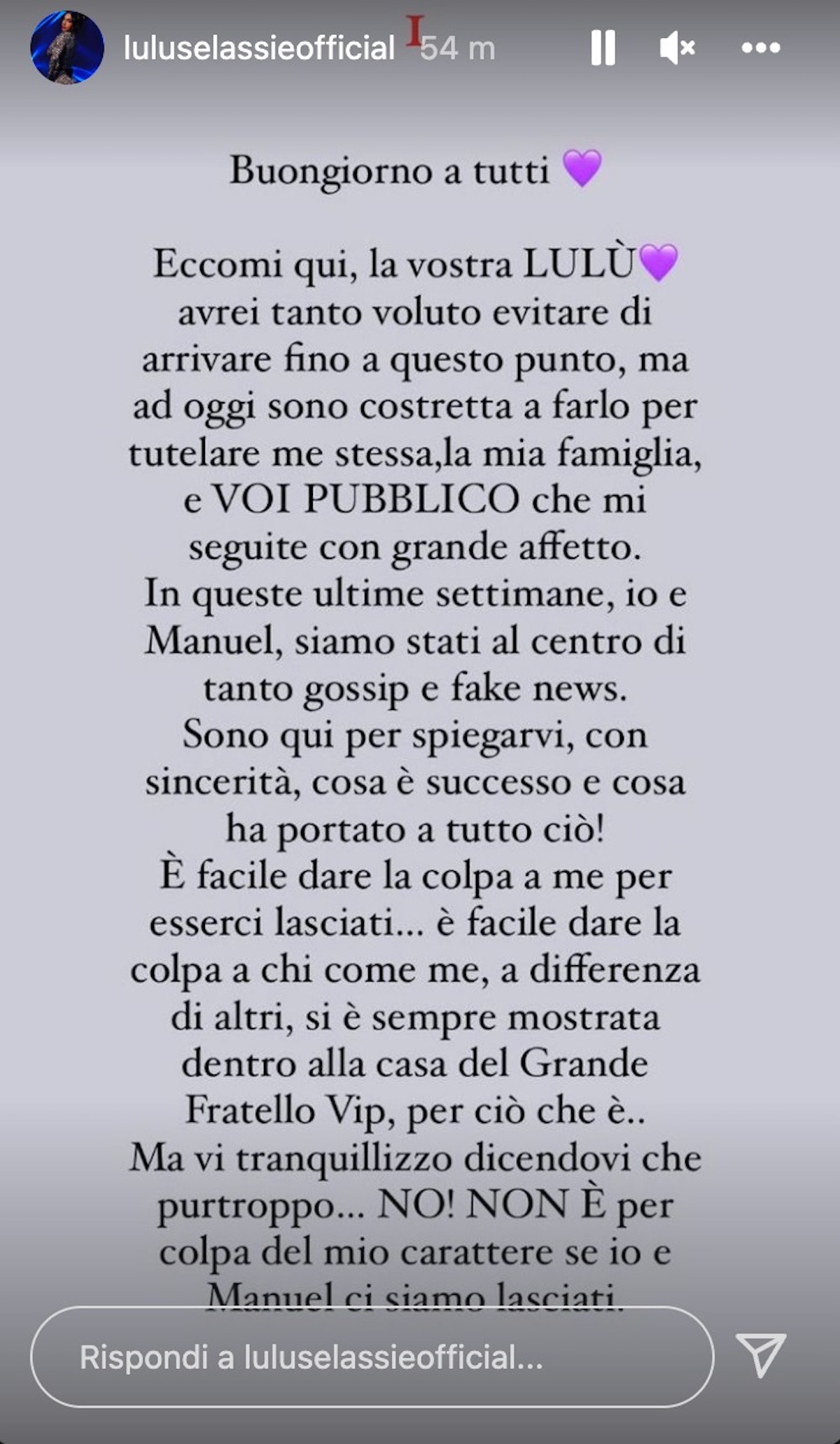 lulù selassié verità motivo rottura manuel bortuzzo padre franco bortuzzo