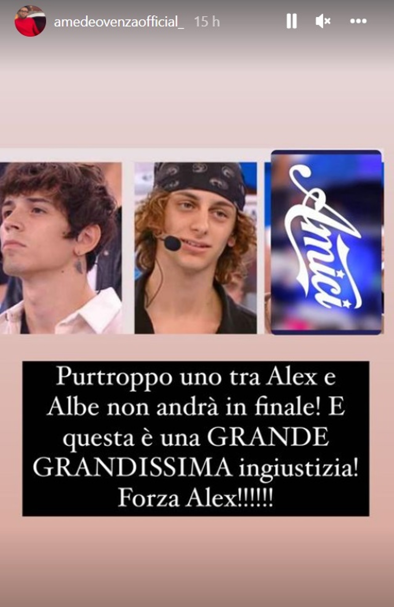 amici eliminati albe dario semifinale