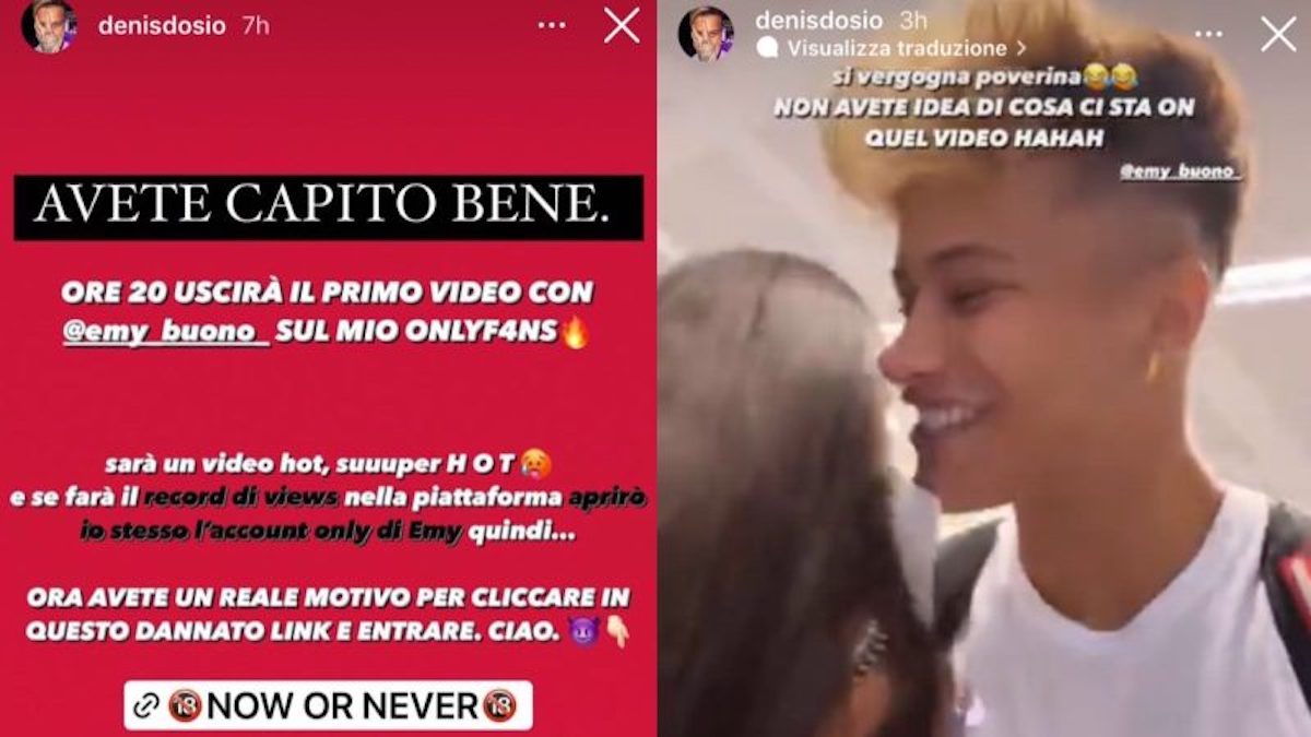 Denis Emy video Onlyfans dopo La Pupa e il Secchione