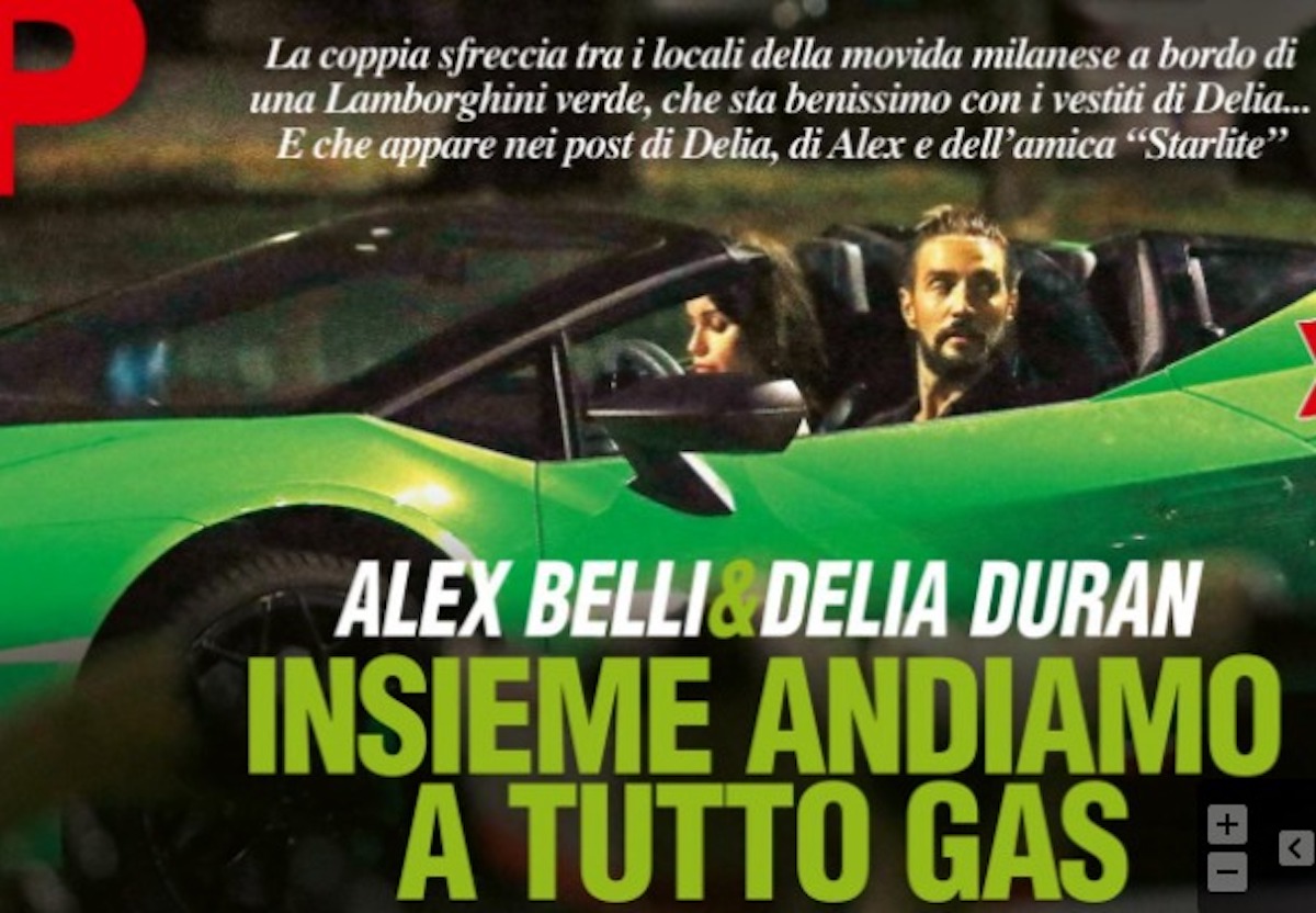 alex belli nuova auto lamborghini prezzo