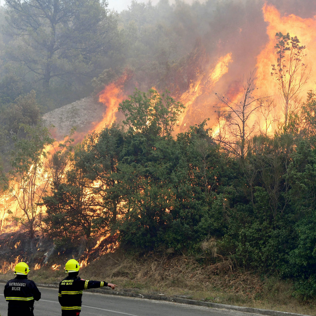 Grosso incendio in Dalmazia