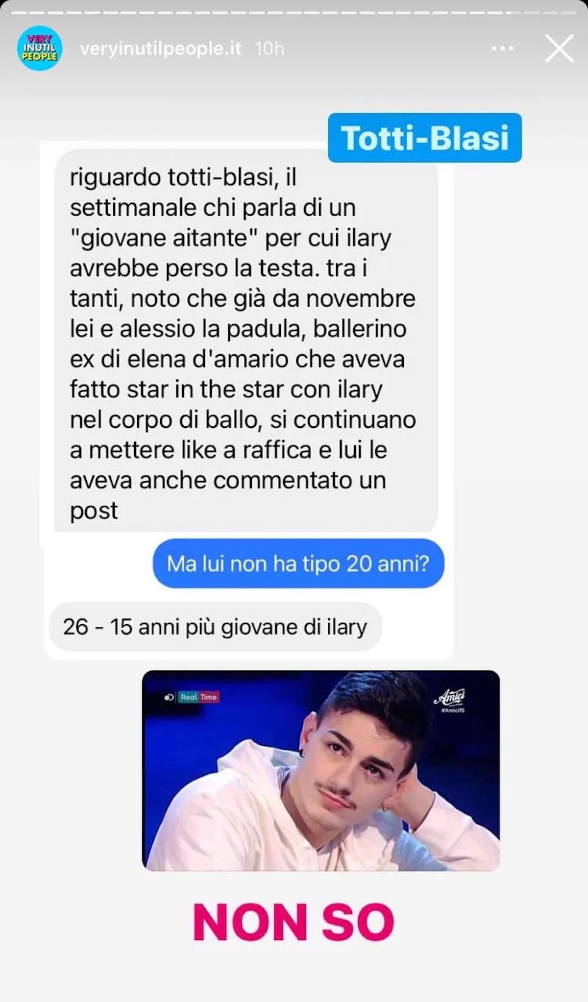 ilary blasi alessio la padula insieme like sospetti