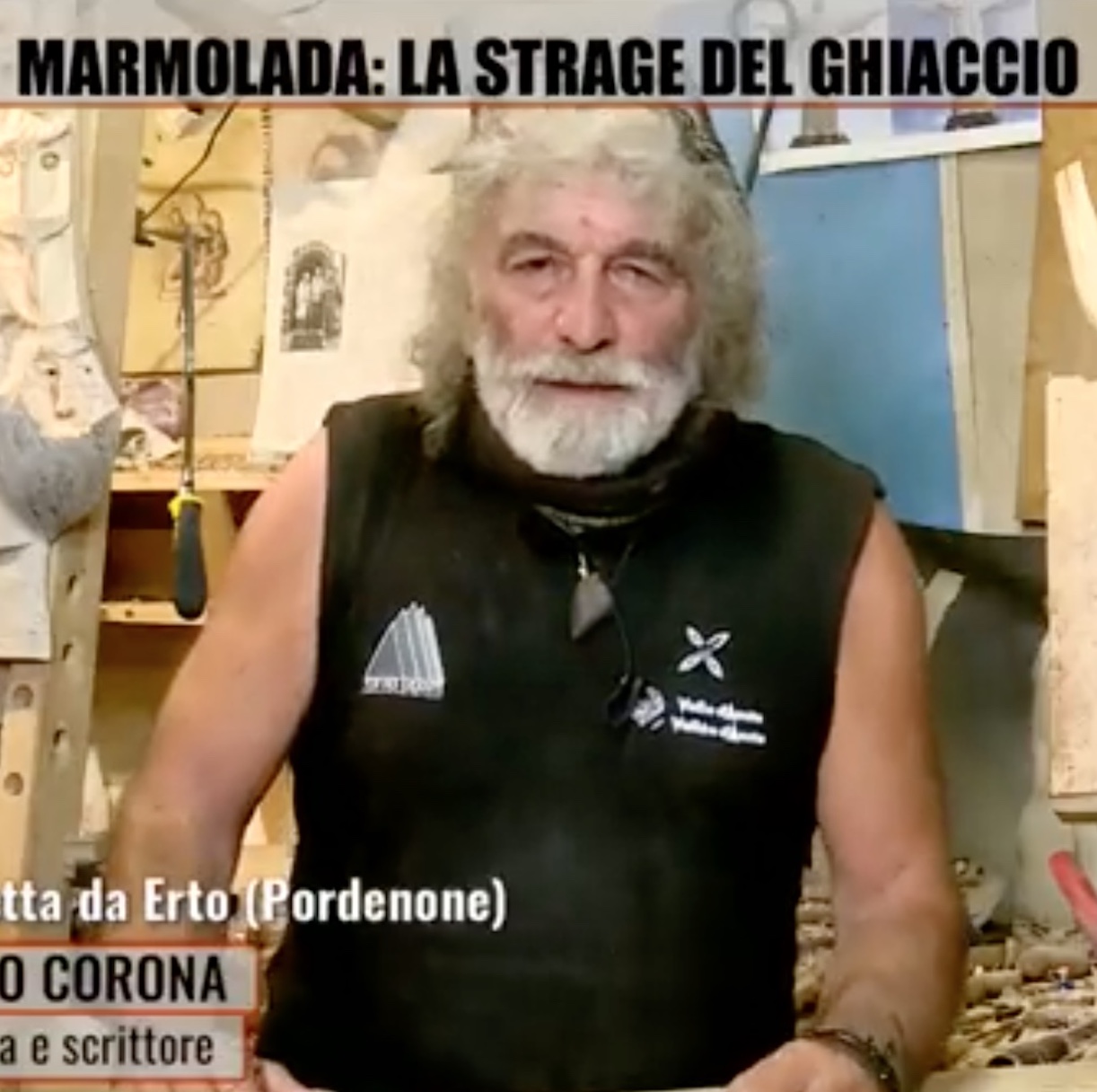 mauro corona lascia lo studio zona bianca