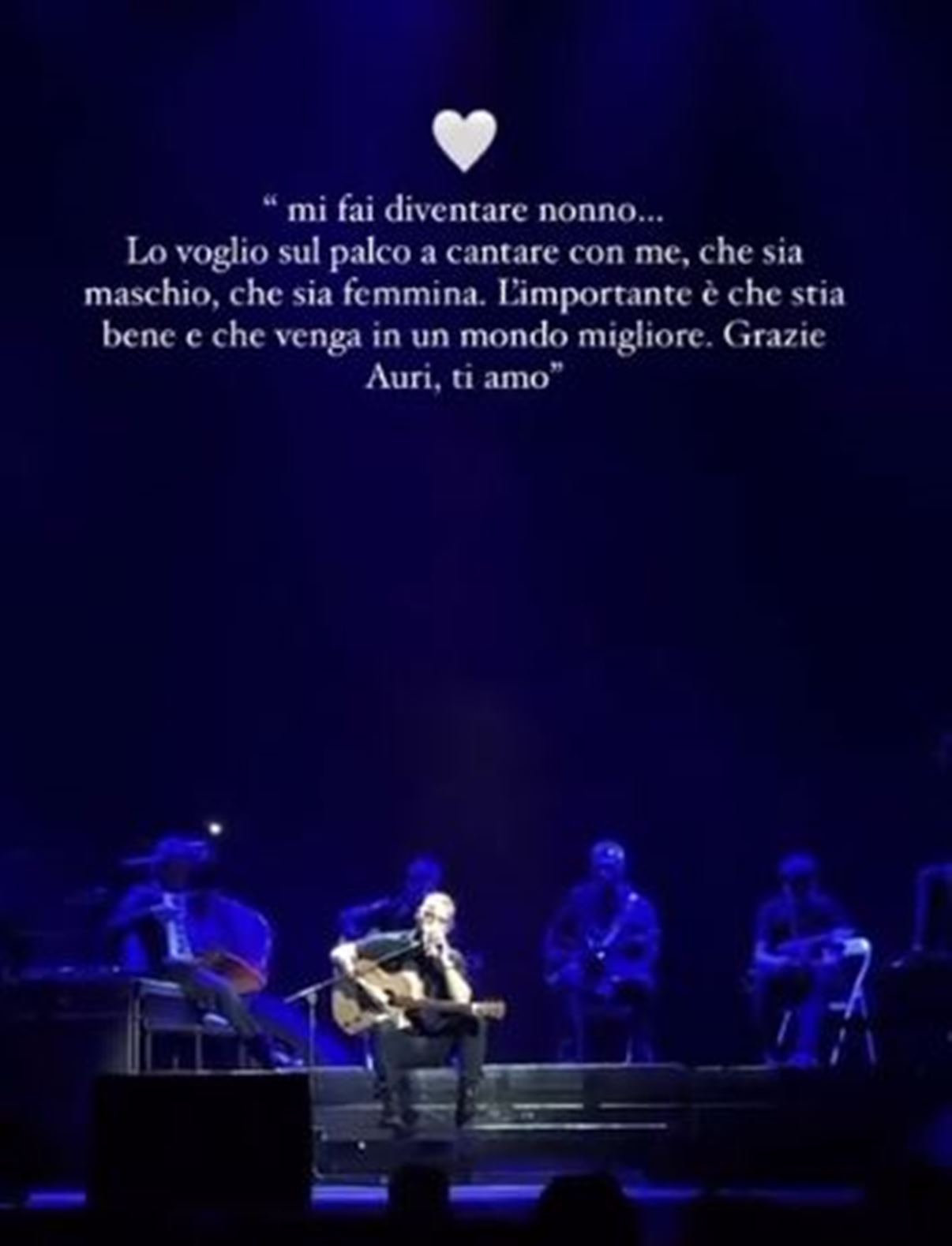 eros ramazzotti nonno reazione