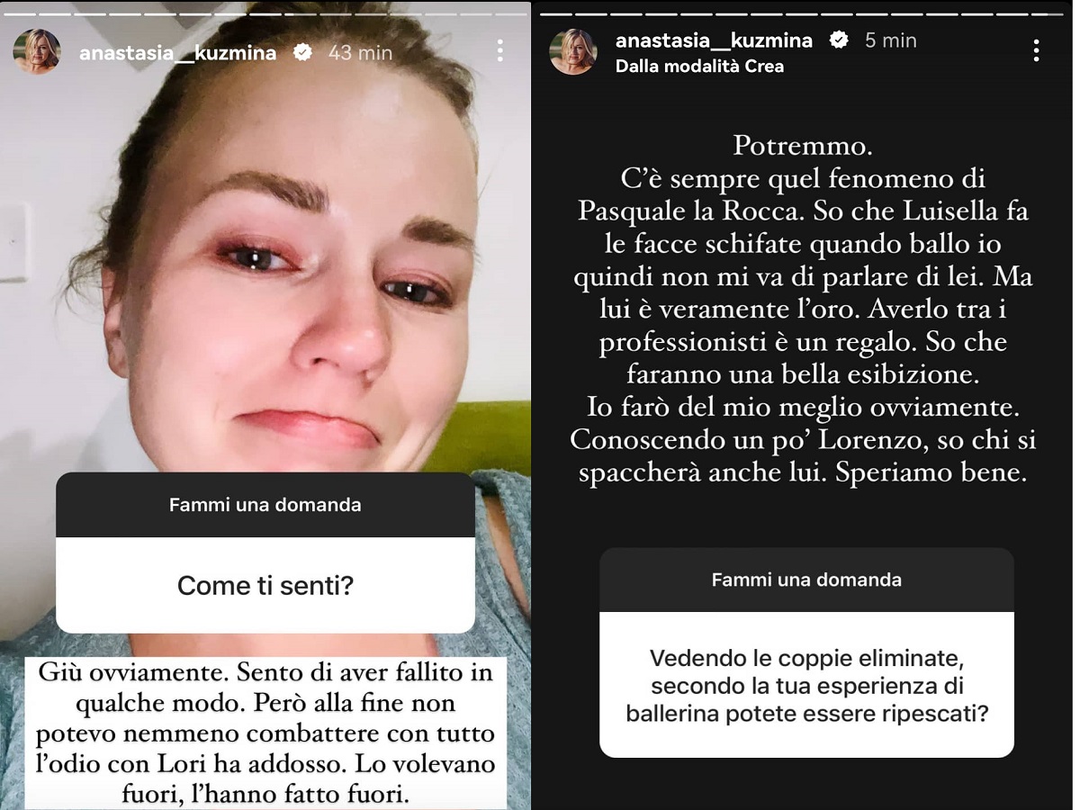 Anastasia Kuzmina e Lorenzo Biagiarelli eliminati