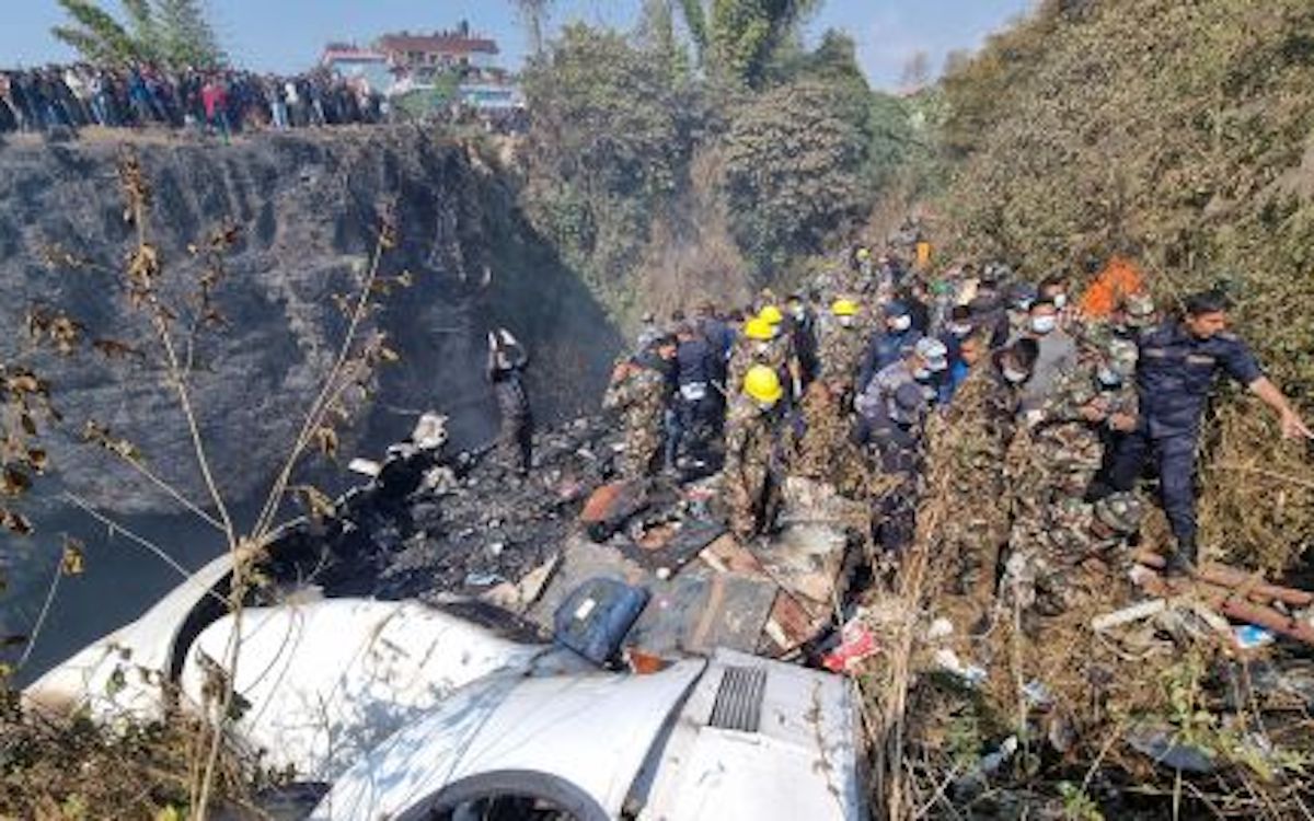 Aereo precipitato in Nepal