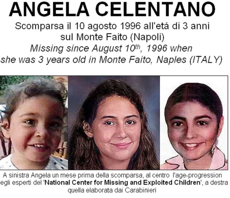 Scomparsa Angela Celentano Test Del Dna Su Ragazza L Annuncio