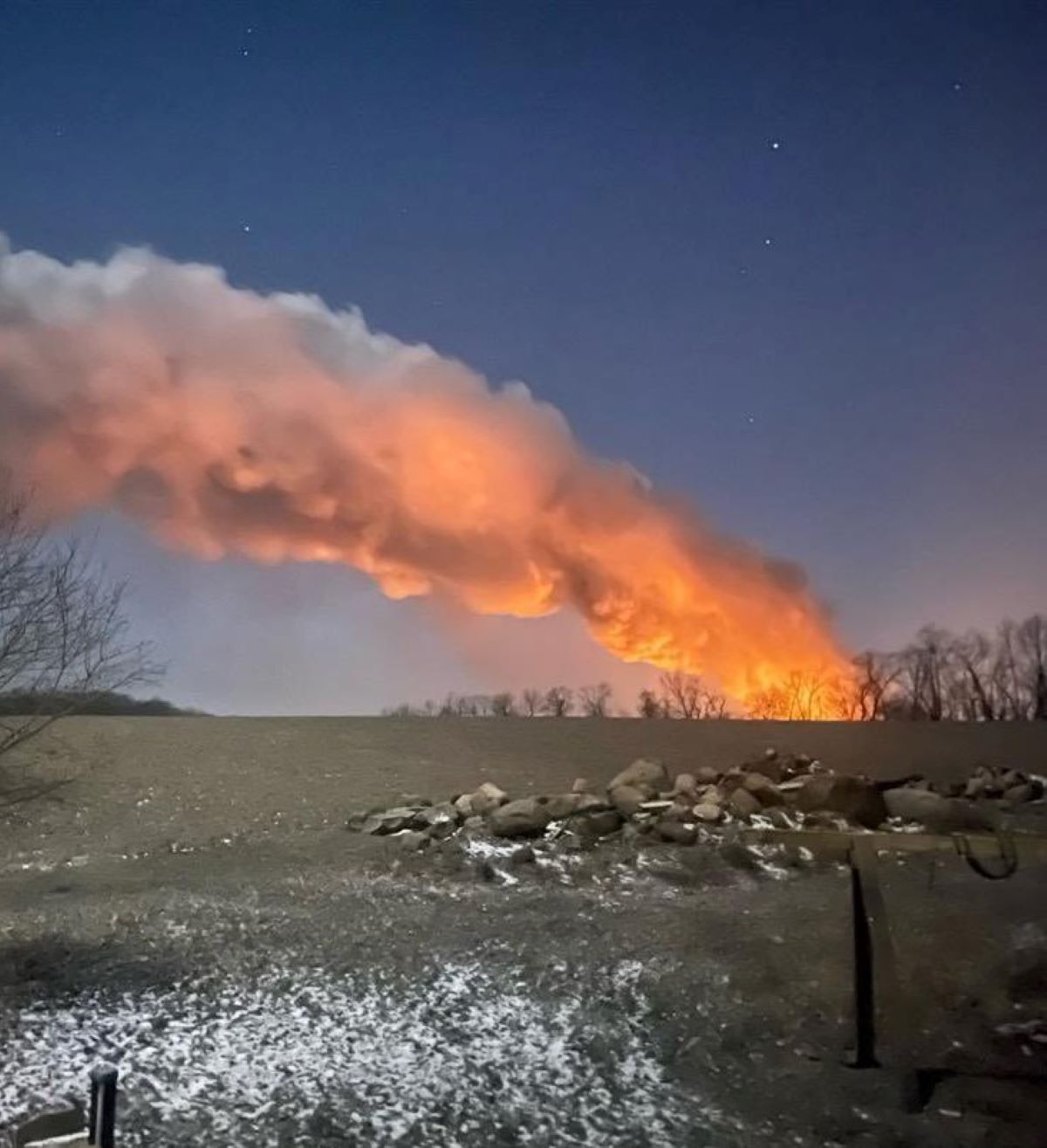 Treno Deragliato Incendio Sostanze Tossiche