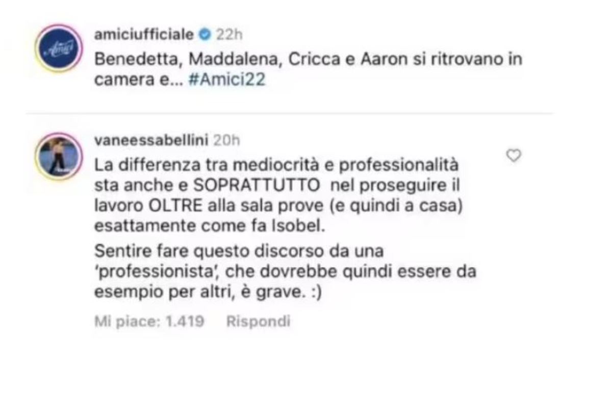 amici 22 benedetta vari attaccata da vanessa bellini