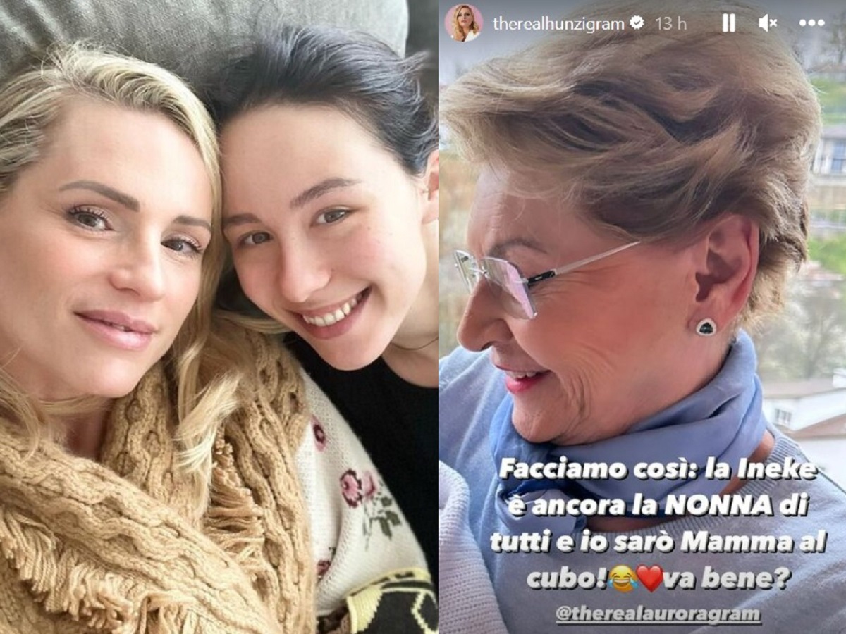 Michelle Hunziker annuncio fan nonna Cesare 