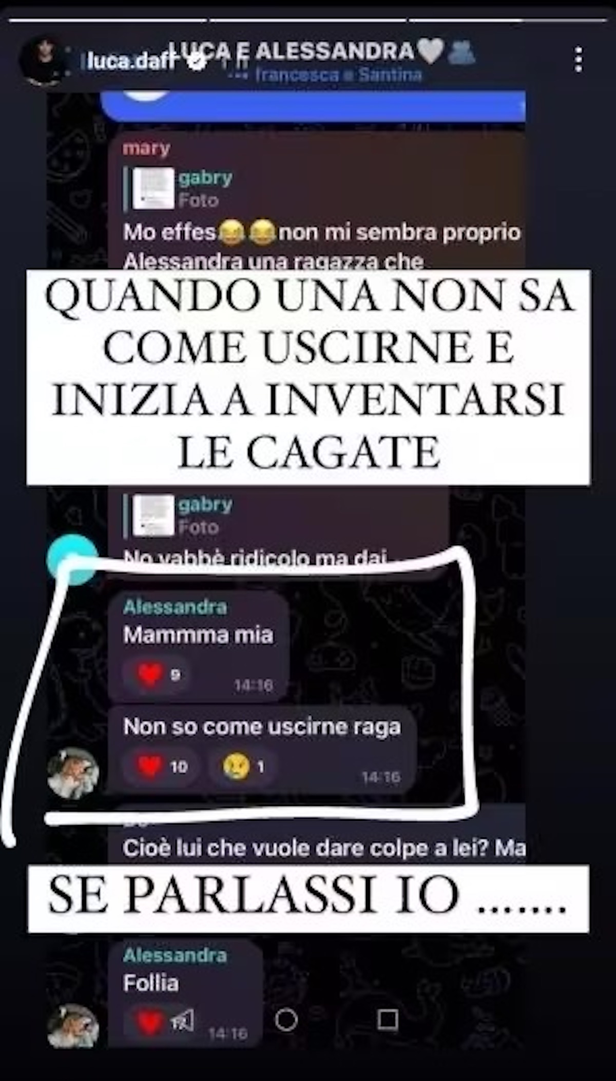 luca daffrè alessandra somensi lasciati chat