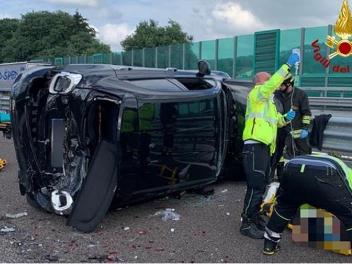 Montebello incidente sull'autostrada a4 cinque feriti 