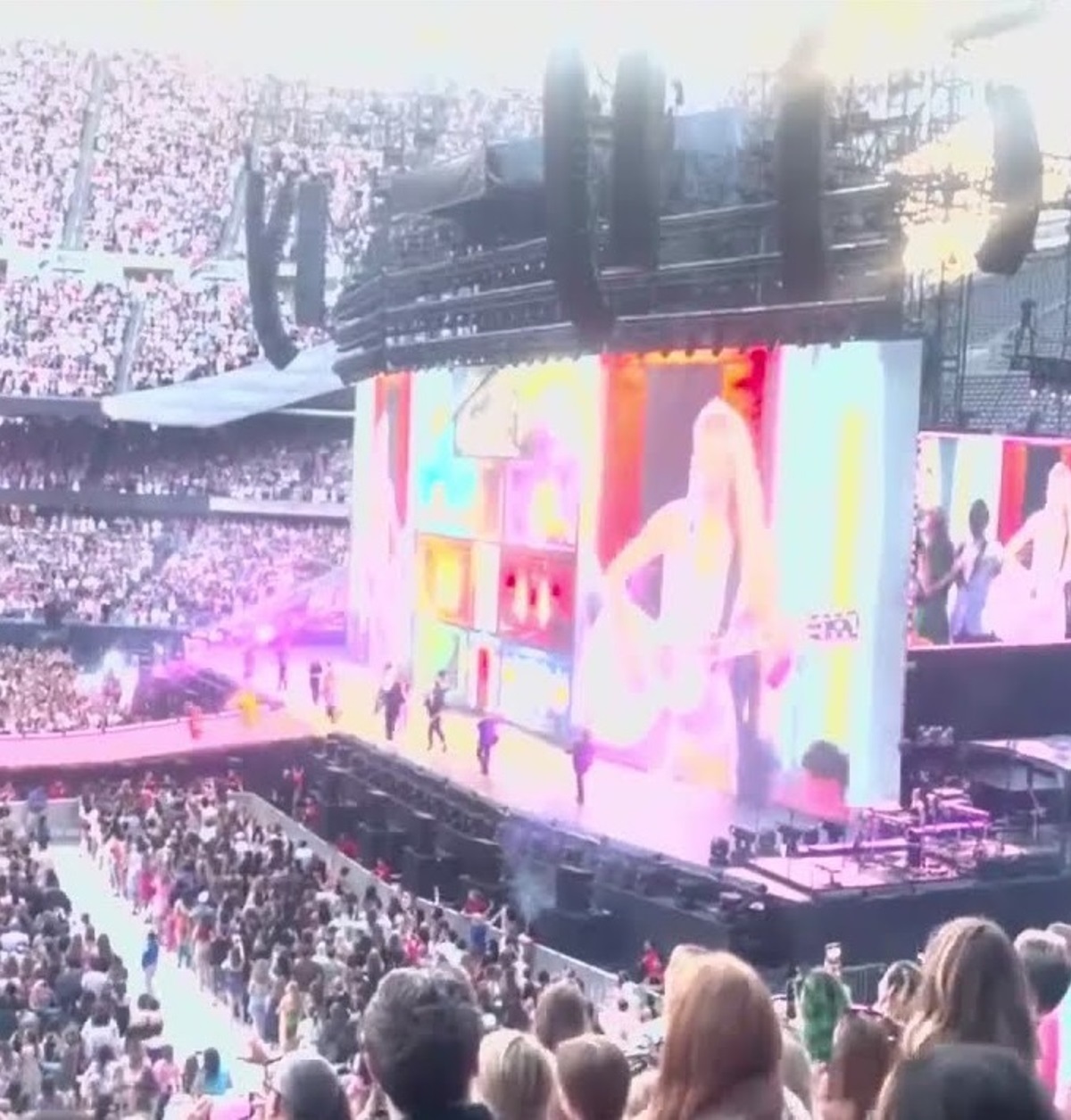 taylor swift ingoia insetto concerto