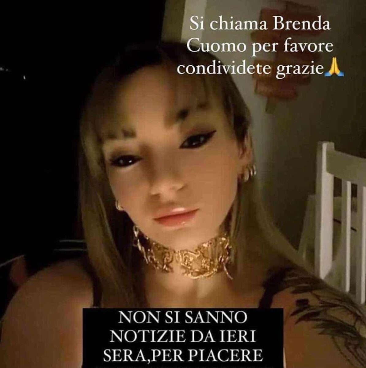 Brenda Cuomo è scomparsa nel nulla