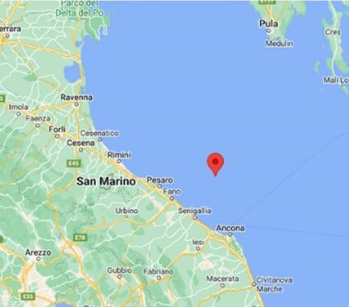 Terremoto a largo di Ancona di magnitudo 3.9: nessun danno 