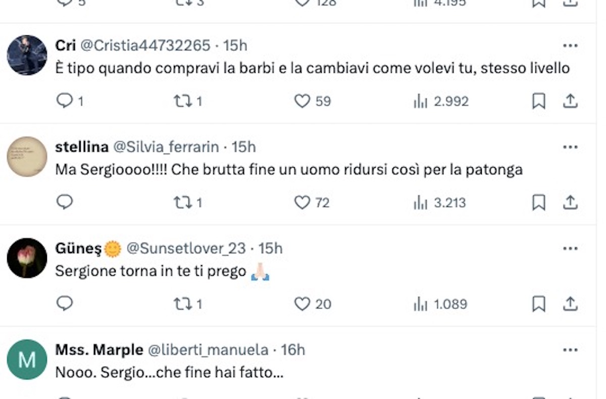 Grande Fratello, social contro Sergio e Greta. Lei cambia il look a lui e tutti si infuriano