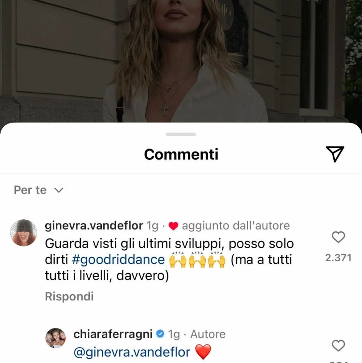 “Il messaggio per Fedez”. Chiara Ferragni stavolta risponde