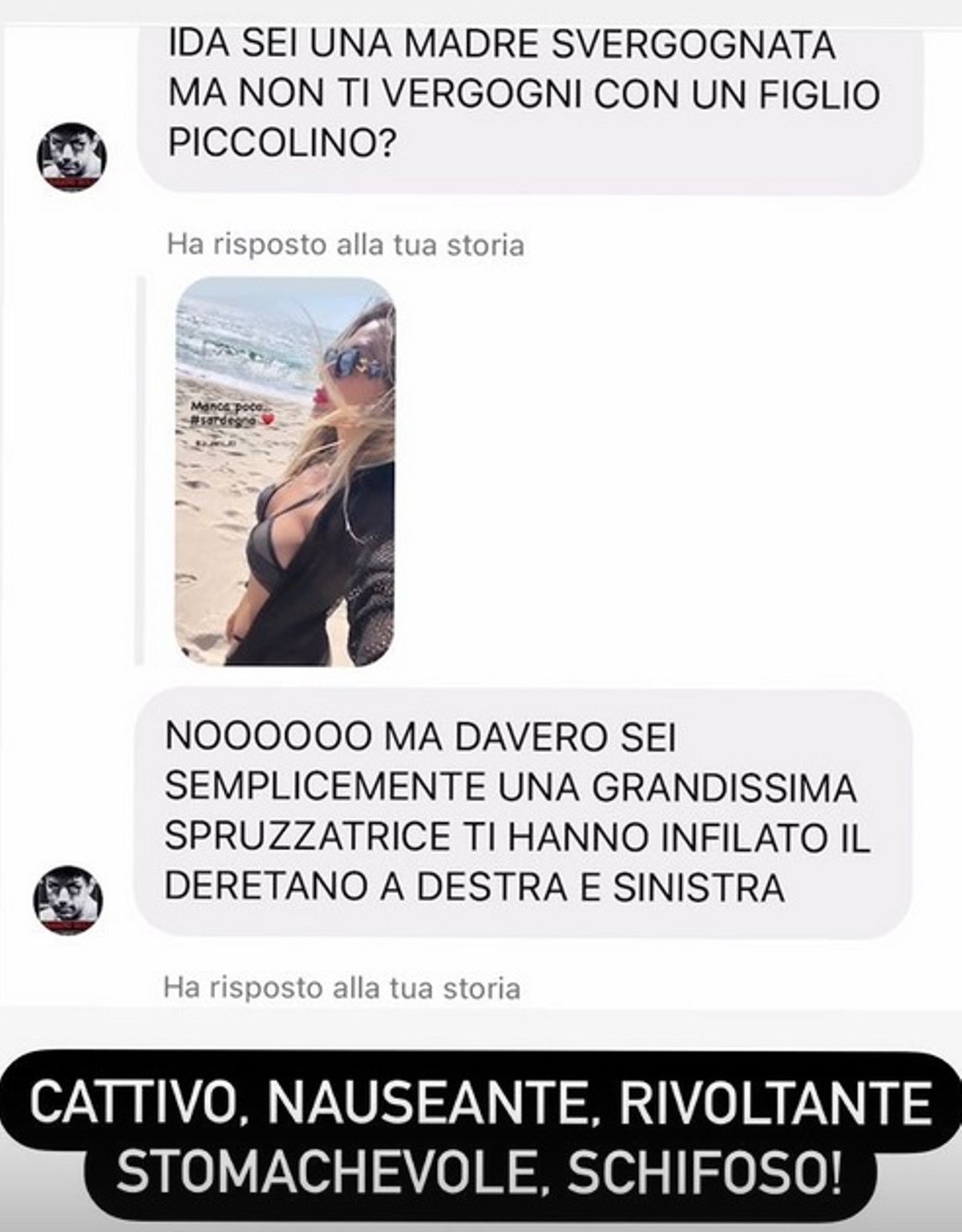 ida platano insulti denuncia