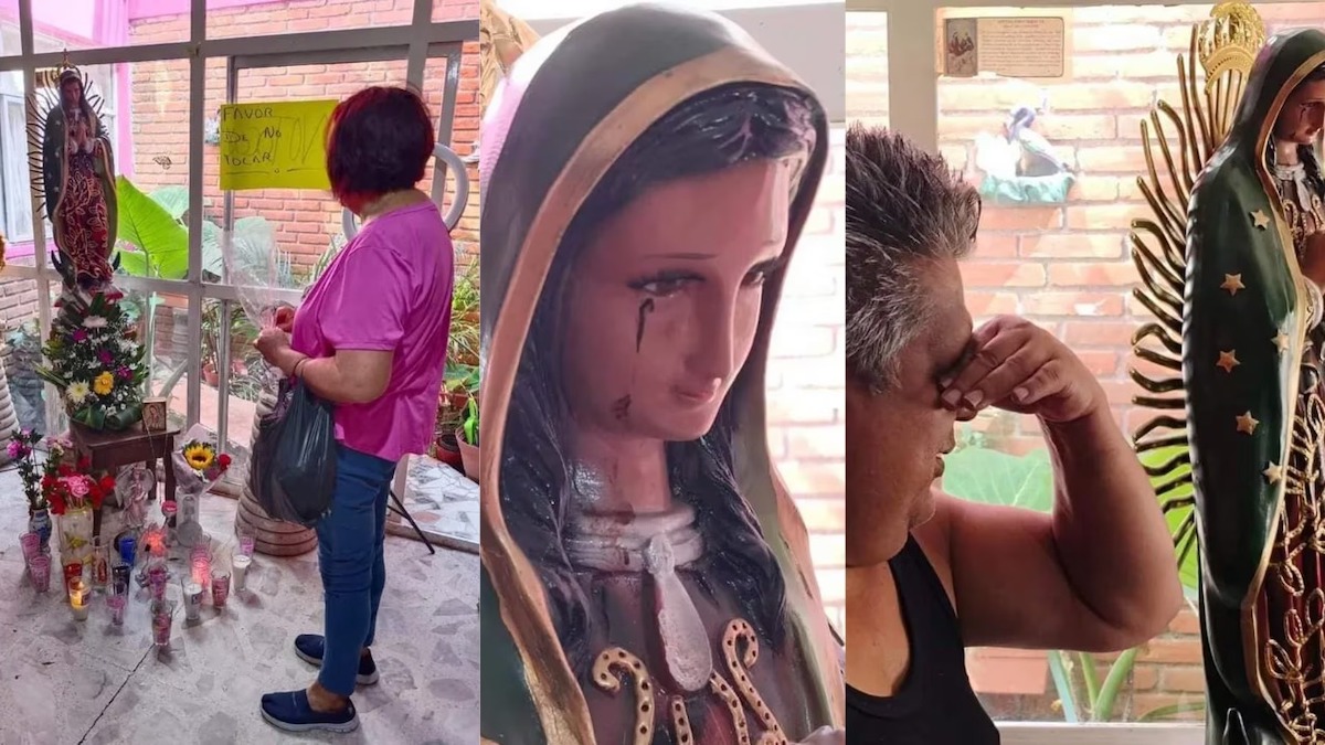 Messico, a Morelia una statua che piange lacrime di sangue