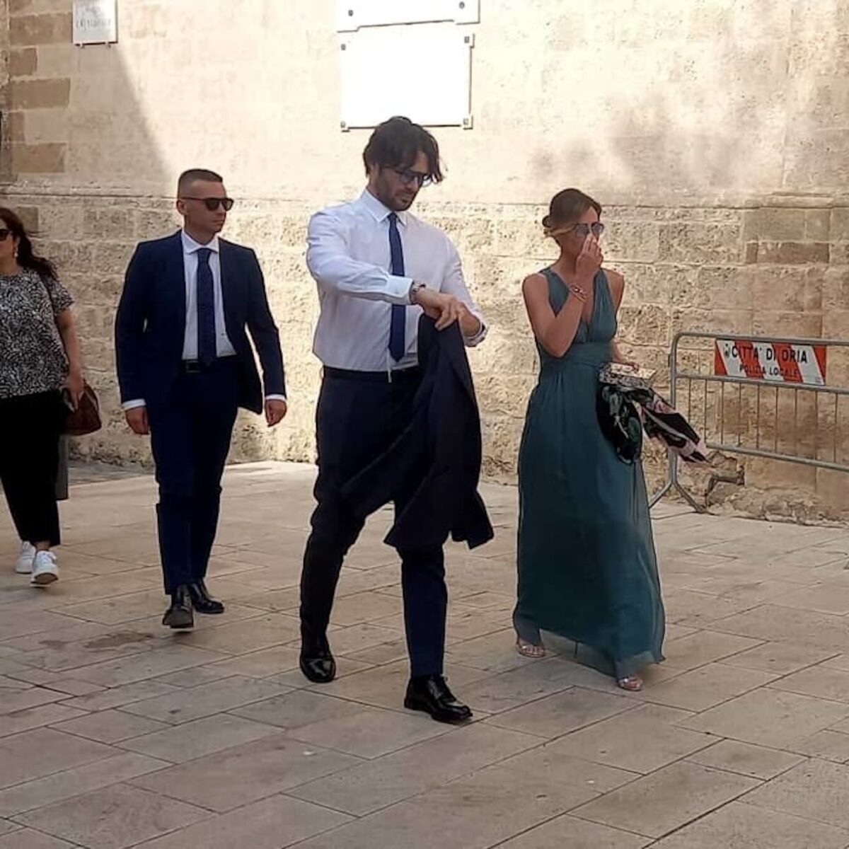 Maria Elena Boschi al matrimonio di Alessandro Vespa