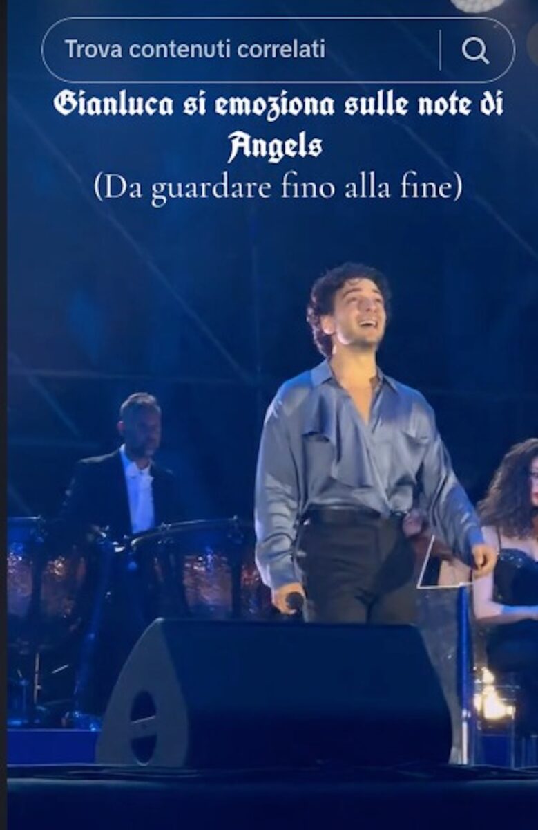 Gianluca Ginoble choc concerto il volo