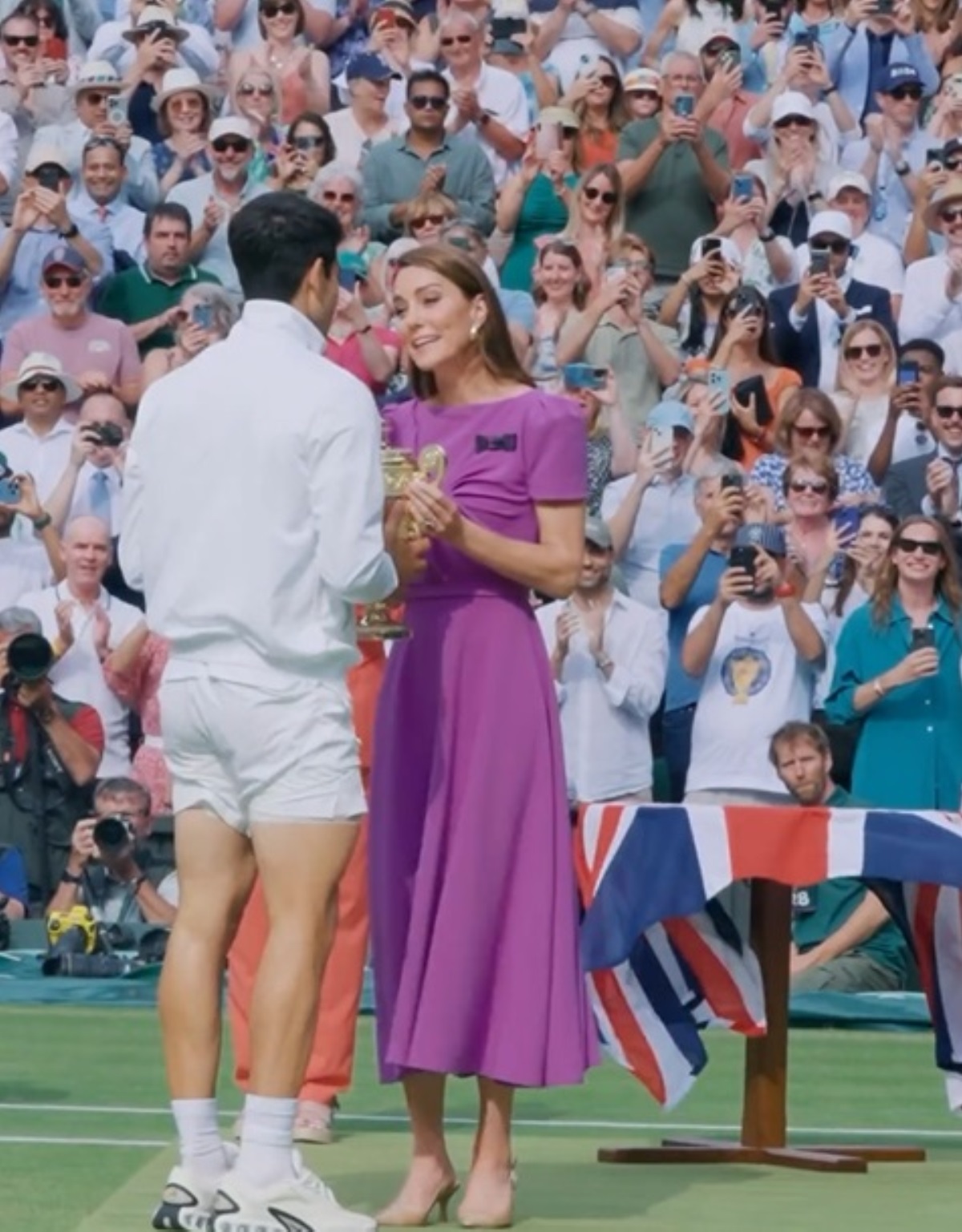 kate middleton wimbledon gesto nascosto