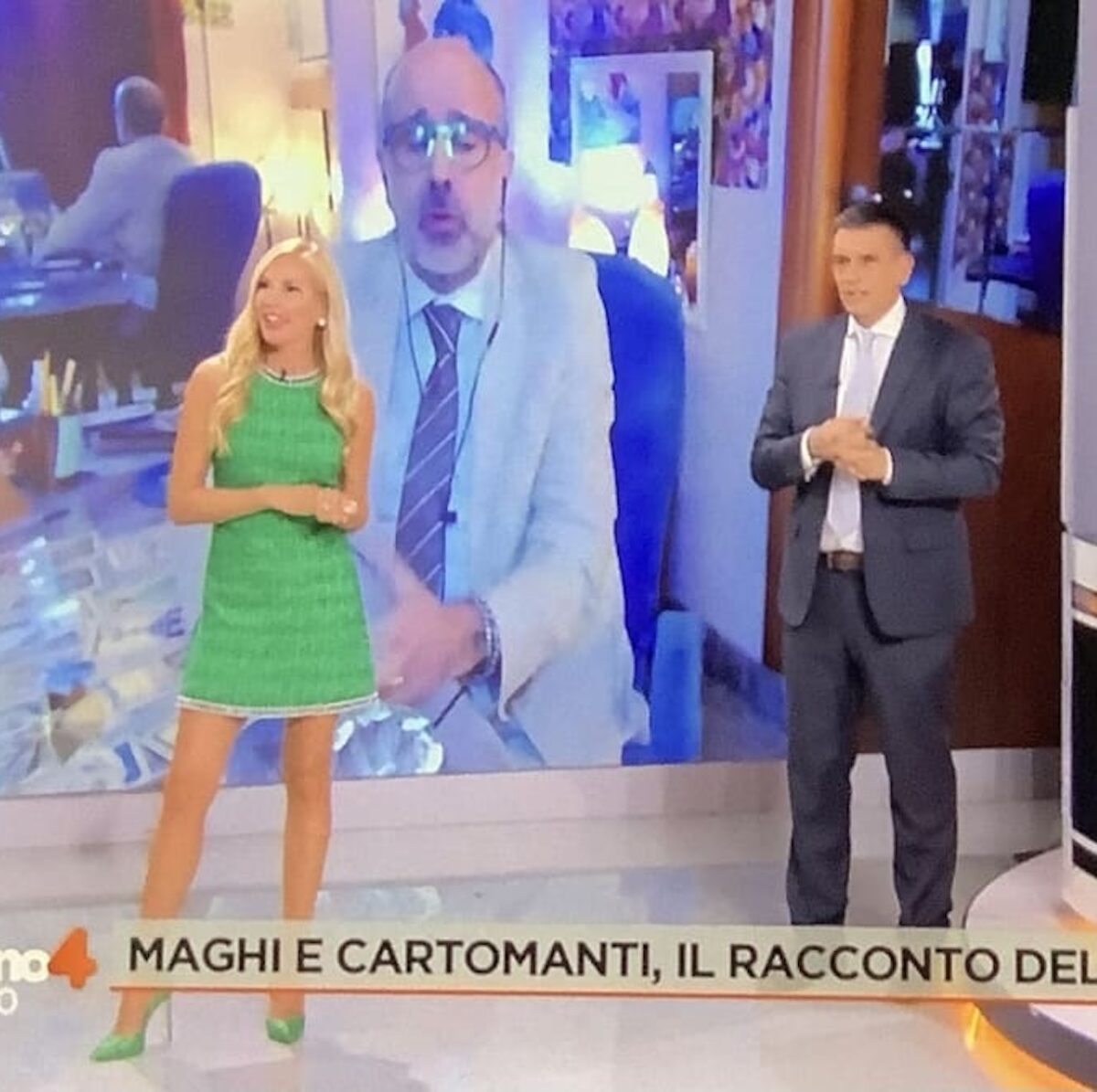 mattino quattro Federica Panicucci lite con cartomante