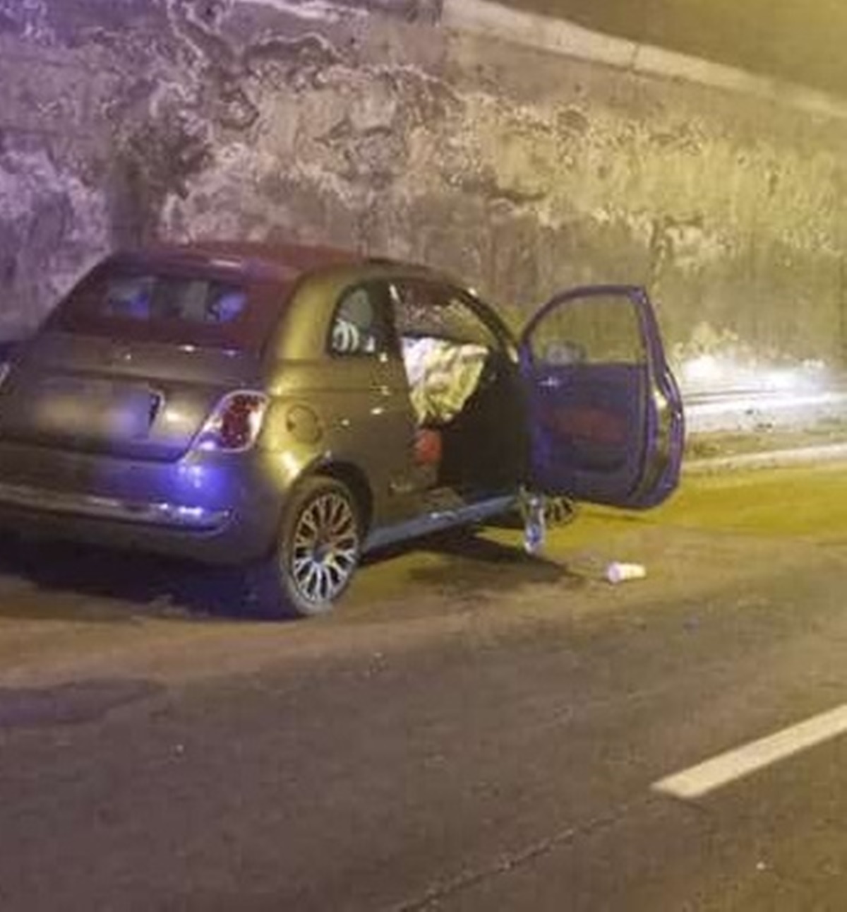 incidente galleria autostrada immagini choc