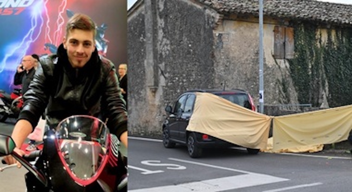 Andrea Bedon morto a 17 anni a Trevignano, la sua moto contro un'auto