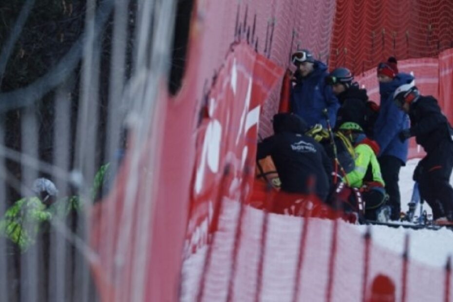 Bormio brutta caduta per Il francese Cyprien Sarrazin