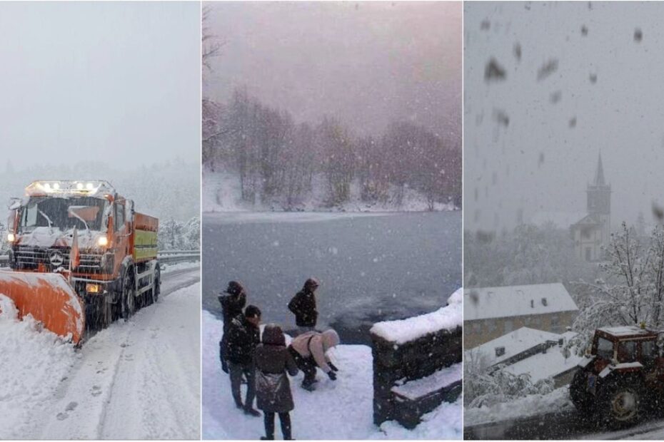 Maltempo in Emilia Romagna: neve, frane e blackout