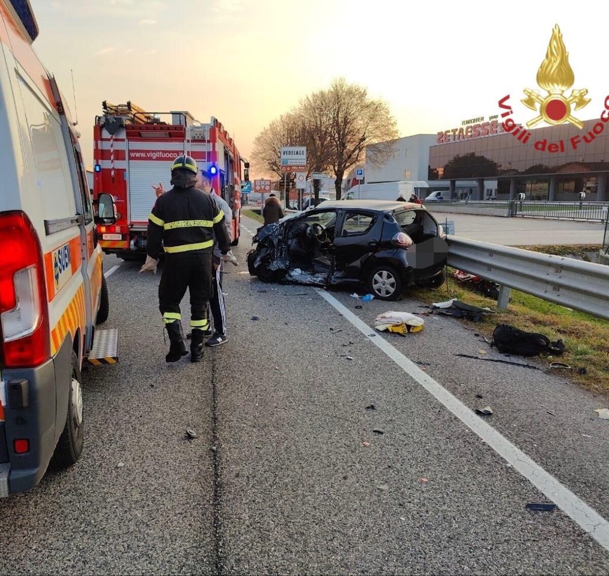 Vedelago (Treviso), terribile incidente: morto centauro di 18 anni